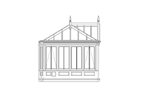 A Town and Country Conservatory side elevation