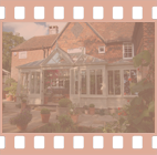 A Town and Country Conservatory featuring a gable