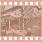 A Town and Country Conservatory featuring a gable